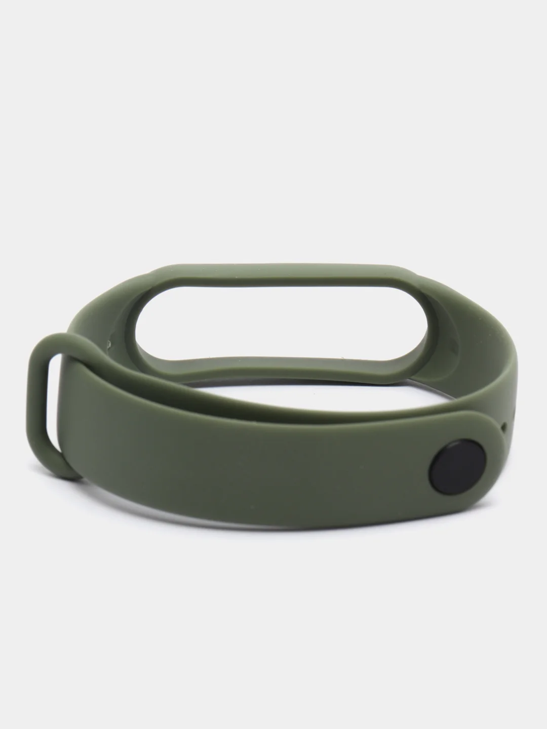 Оливковый ремешок для Xiaomi Mi Band 5 и Mi Band 6, силиконовый