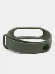 Оливковый ремешок для Xiaomi Mi Band 5 и Mi Band 6, силиконовый