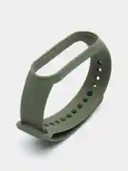 Оливковый ремешок для Xiaomi Mi Band 5 и Mi Band 6, силиконовый