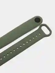 Оливковый ремешок для Xiaomi Mi Band 5 и Mi Band 6, силиконовый