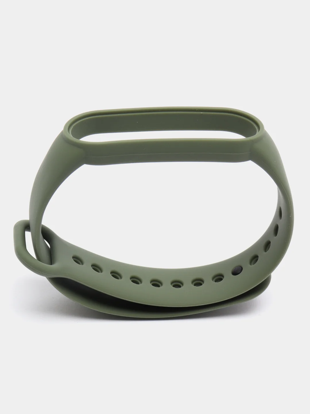 Оливковый ремешок для Xiaomi Mi Band 5 и Mi Band 6, силиконовый