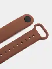 Светло-коричневый ремешок для Xiaomi Mi Band 3 и Mi Band 4, силиконовый