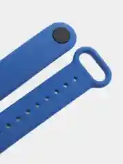 Синий ремешок для Xiaomi Mi Band 3 и Mi Band 4, силиконовый