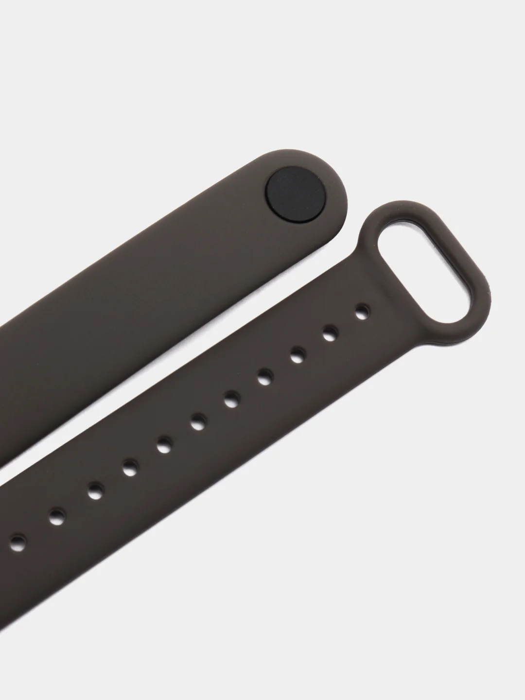 Серый ремешок для Xiaomi Mi Band 3 и Mi Band 4, силиконовый