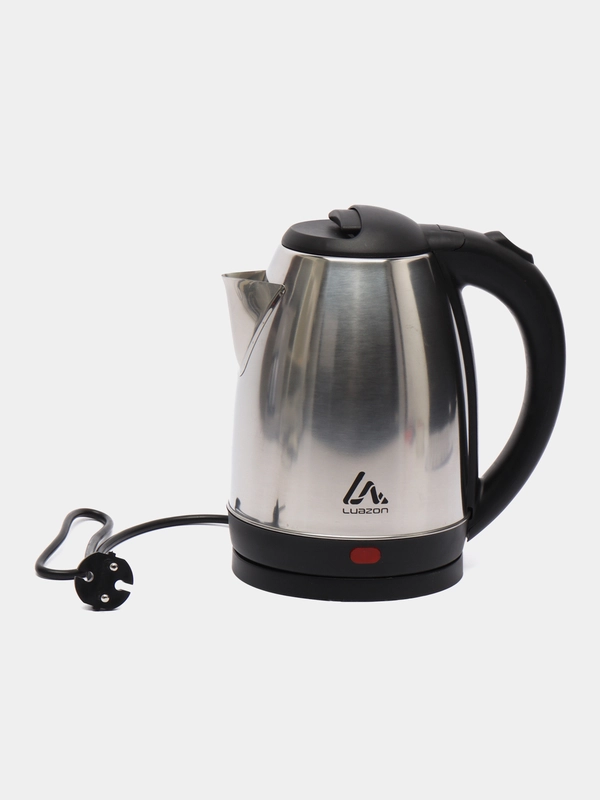 Чайник электрический LuazON LSK-1805, металл, серебристый, 1,8 л, 1500 Вт