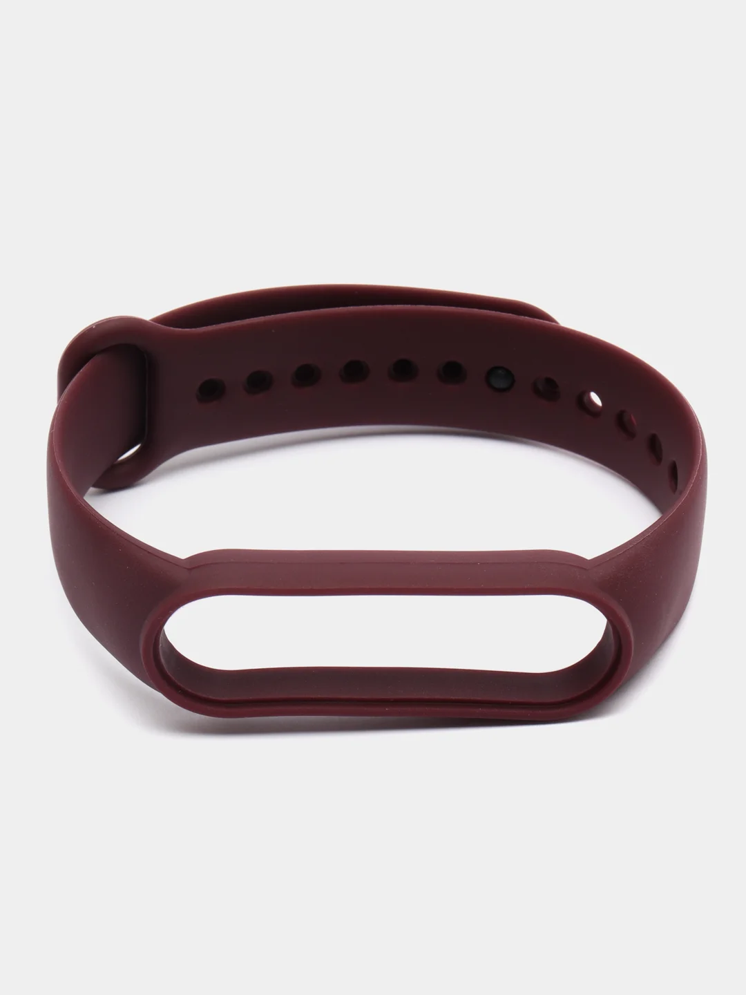 Бордовый ремешок для Xiaomi Mi Band 5 и Mi Band 6, силиконовый