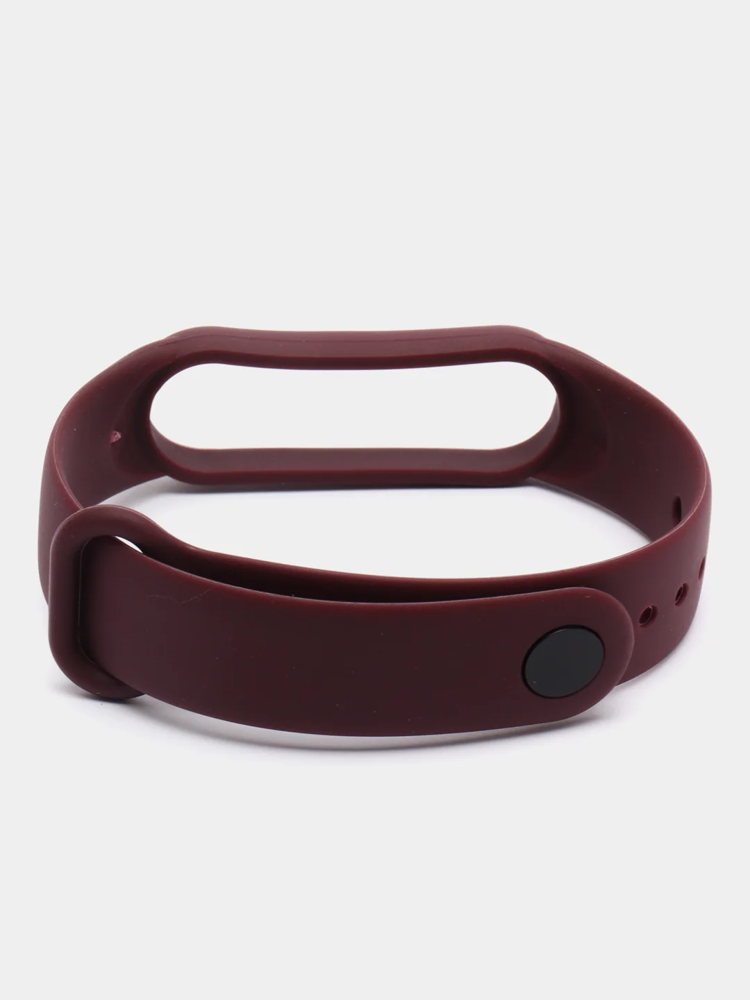 Бордовый ремешок для Xiaomi Mi Band 5 и Mi Band 6, силиконовый