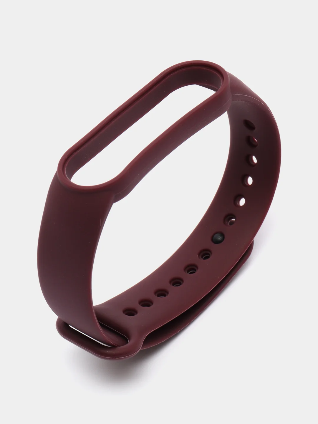 Бордовый ремешок для Xiaomi Mi Band 5 и Mi Band 6, силиконовый