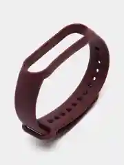 Бордовый ремешок для Xiaomi Mi Band 5 и Mi Band 6, силиконовый