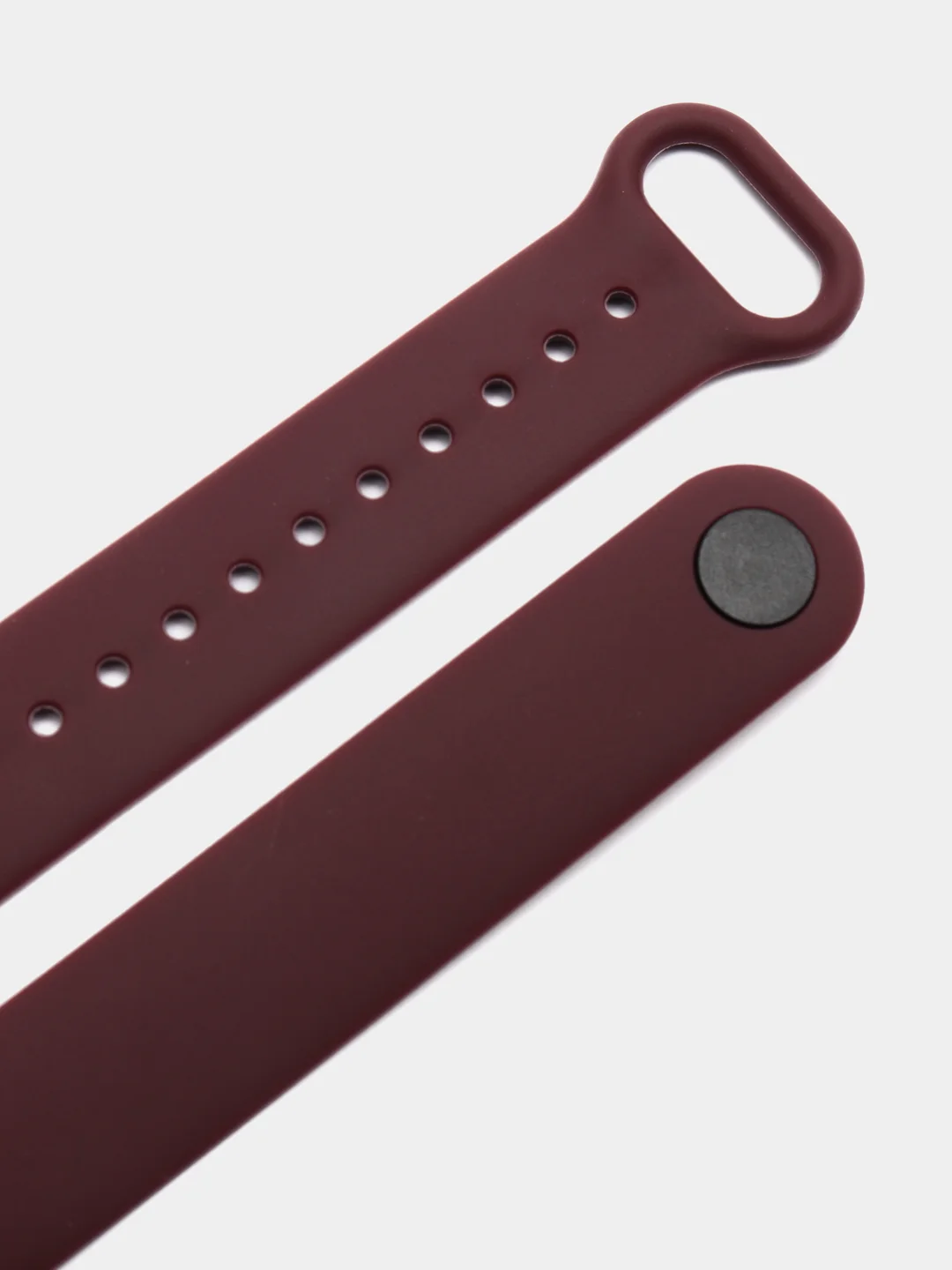 Бордовый ремешок для Xiaomi Mi Band 5 и Mi Band 6, силиконовый