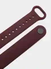 Бордовый ремешок для Xiaomi Mi Band 5 и Mi Band 6, силиконовый