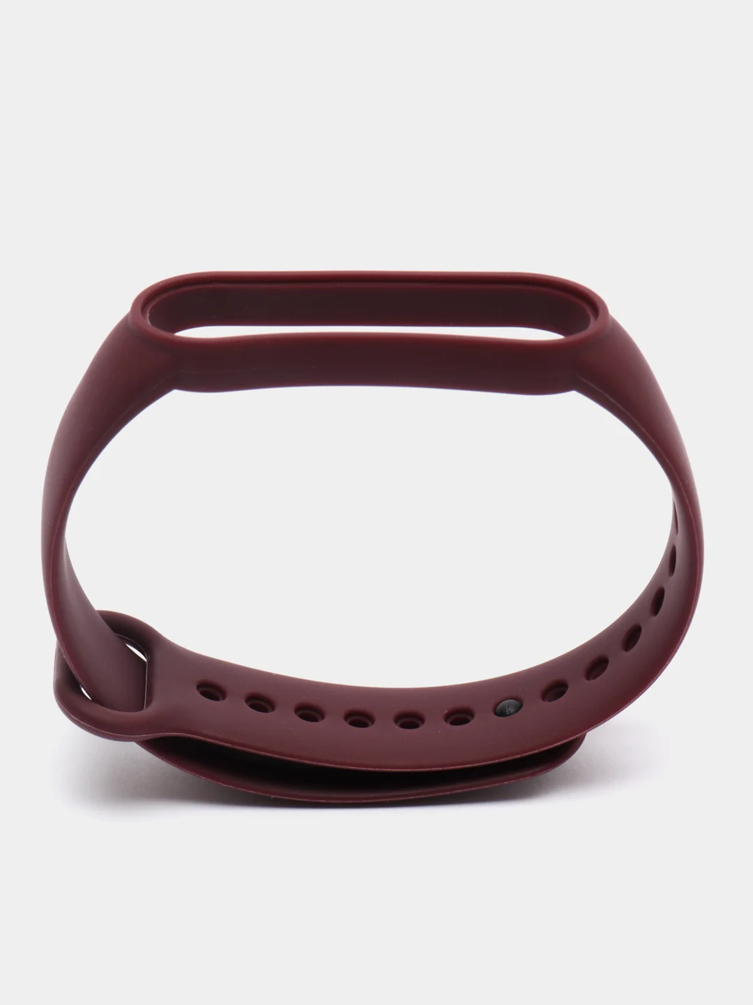Бордовый ремешок для Xiaomi Mi Band 5 и Mi Band 6, силиконовый