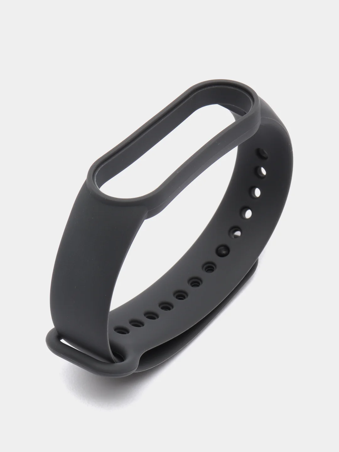 Тёмно-серый ремешок для Xiaomi Mi Band 5 и Mi Band 6, силиконовый