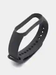 Тёмно-серый ремешок для Xiaomi Mi Band 5 и Mi Band 6, силиконовый