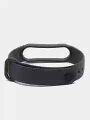 Тёмно-серый ремешок для Xiaomi Mi Band 5 и Mi Band 6, силиконовый