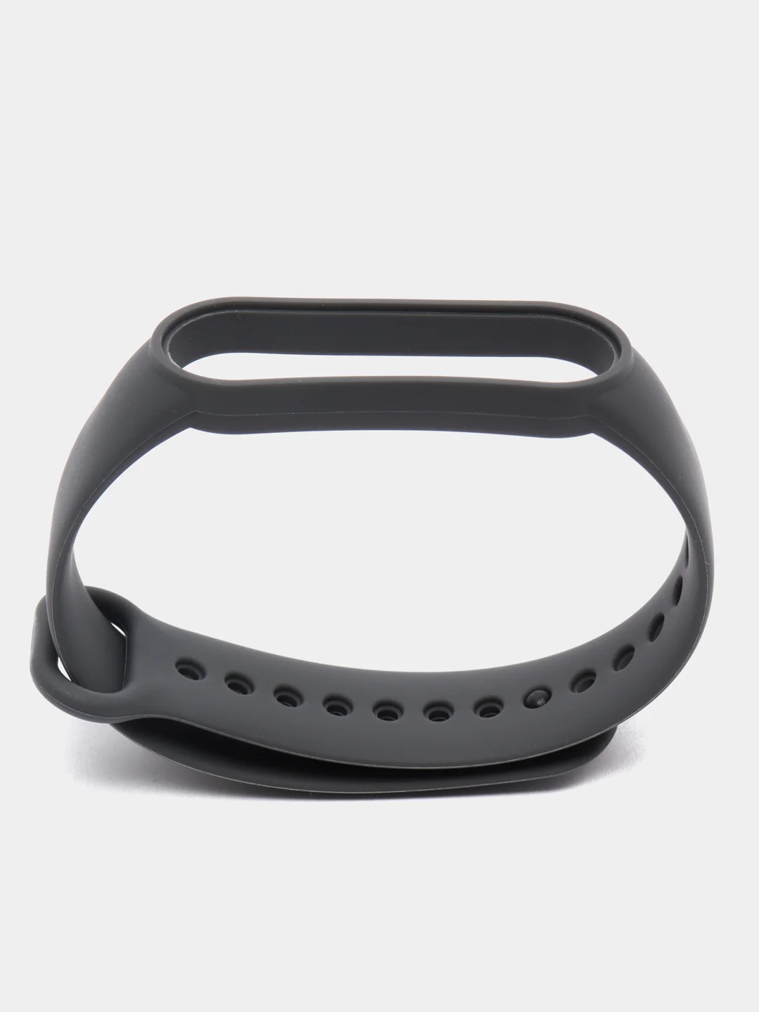 Тёмно-серый ремешок для Xiaomi Mi Band 5 и Mi Band 6, силиконовый