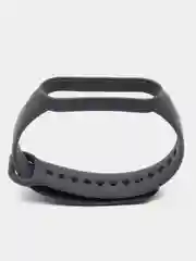 Тёмно-серый ремешок для Xiaomi Mi Band 5 и Mi Band 6, силиконовый
