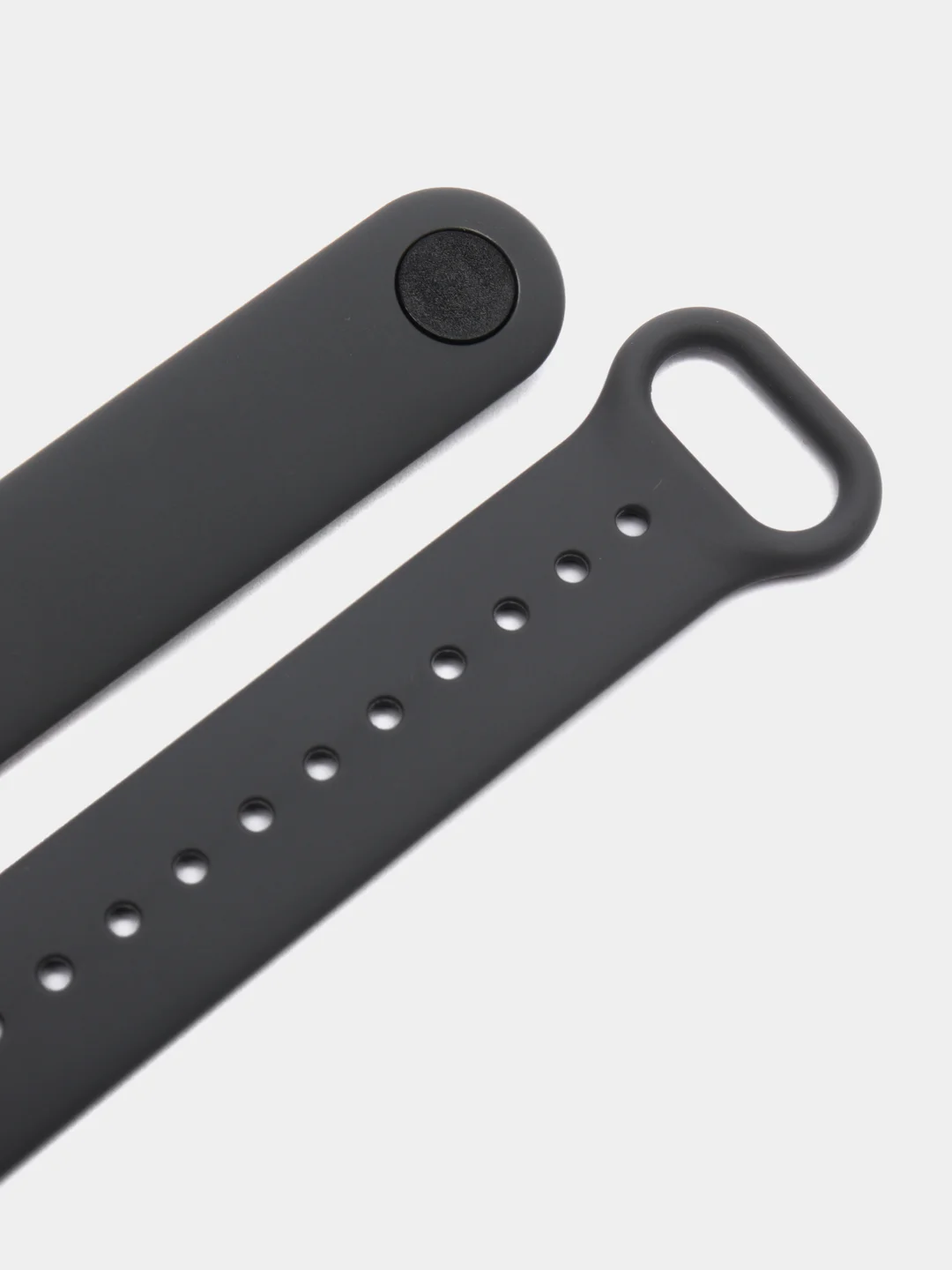 Тёмно-серый ремешок для Xiaomi Mi Band 5 и Mi Band 6, силиконовый