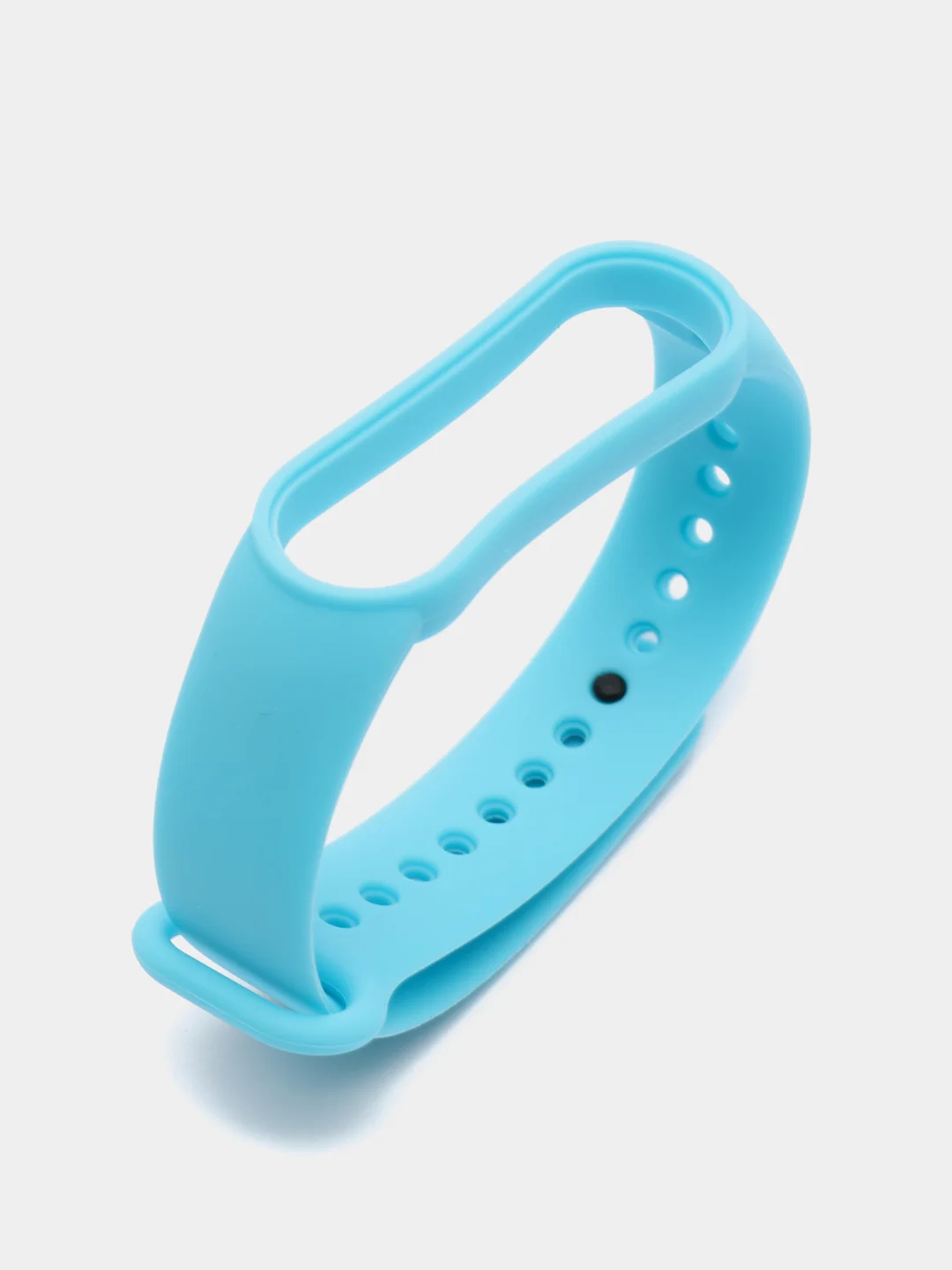 Небесно-голубой ремешок для Xiaomi Mi Band 5 и Mi Band 6, силиконовый