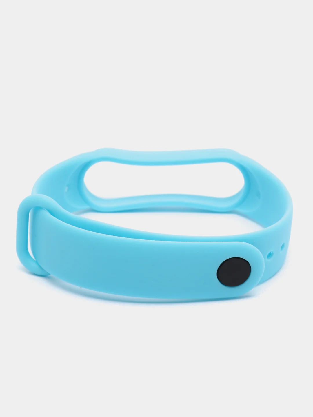 Небесно-голубой ремешок для Xiaomi Mi Band 5 и Mi Band 6, силиконовый
