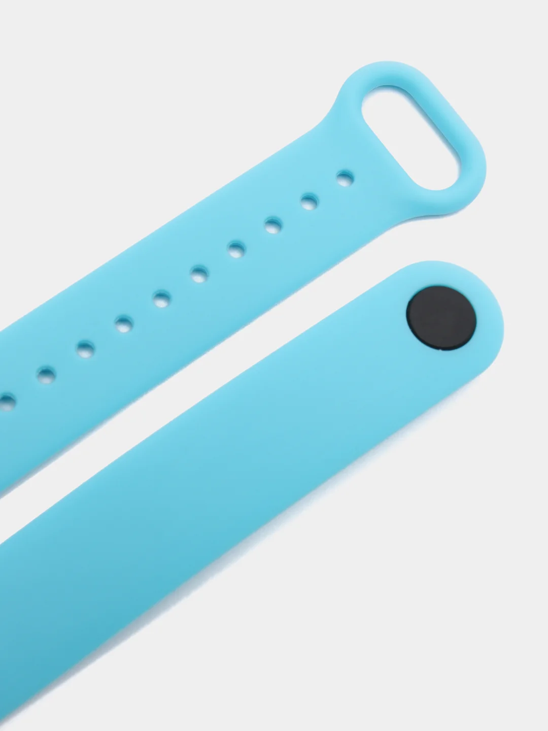 Небесно-голубой ремешок для Xiaomi Mi Band 5 и Mi Band 6, силиконовый