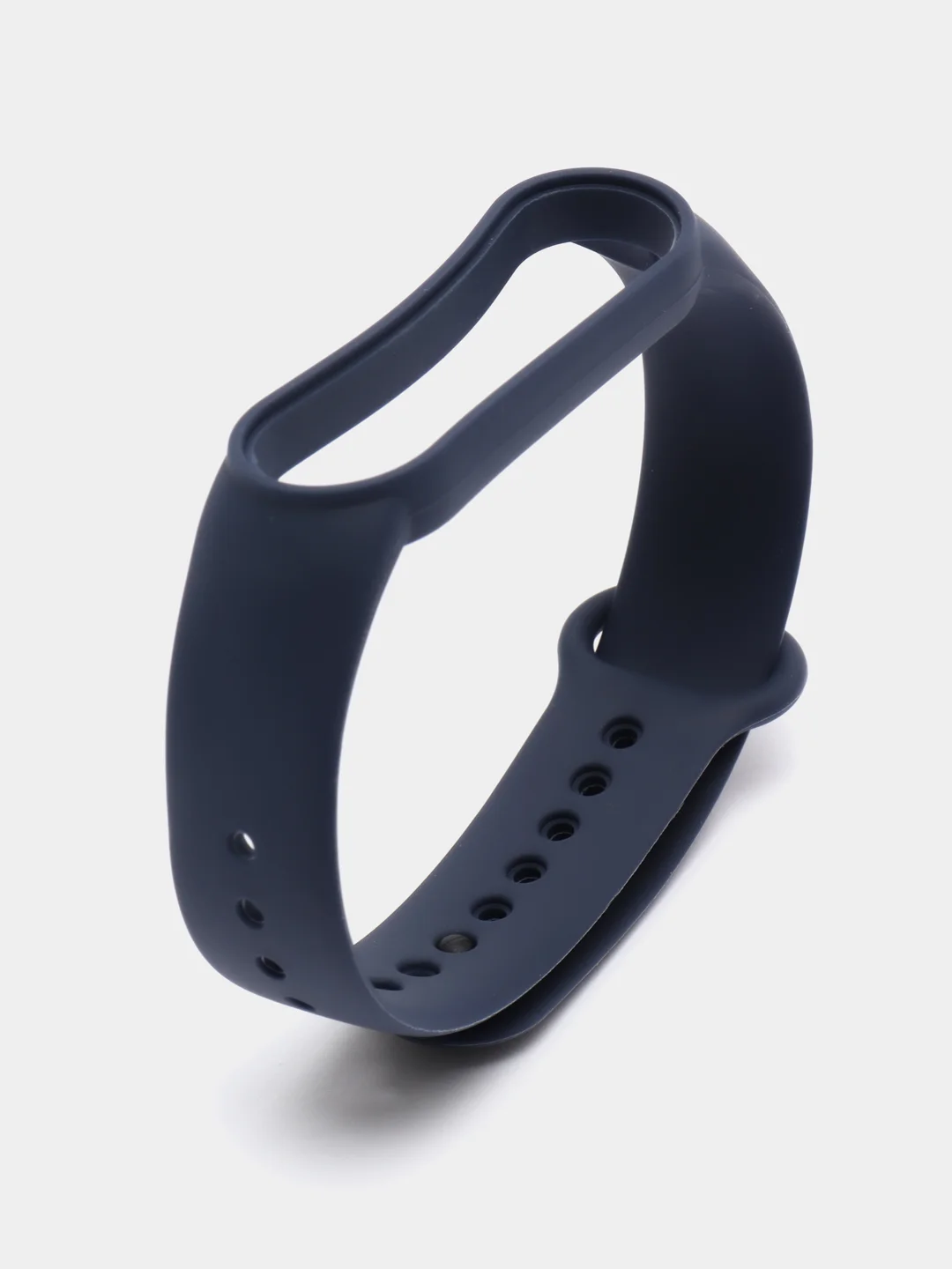 Темно-синий ремешок для Xiaomi Mi Band 5 и Mi Band 6, силиконовый