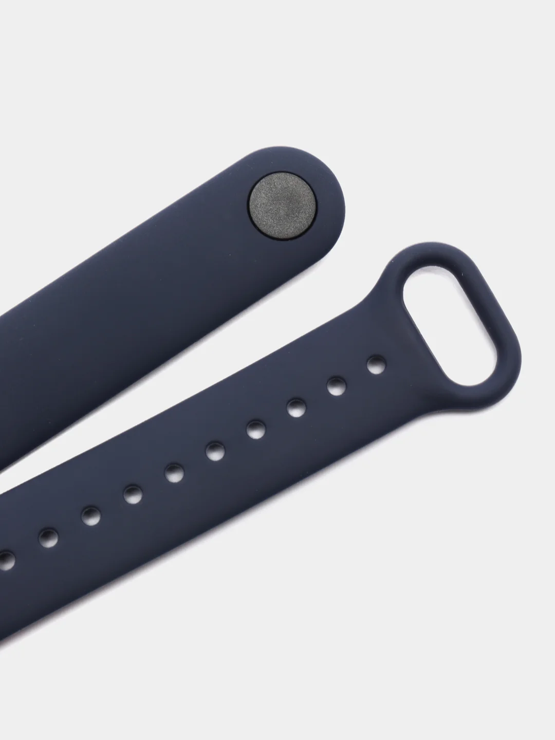 Темно-синий ремешок для Xiaomi Mi Band 5 и Mi Band 6, силиконовый