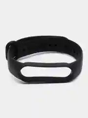 Черный ремешок для Xiaomi Mi Band 5 и Mi Band 6, силиконовый