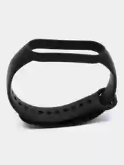 Черный ремешок для Xiaomi Mi Band 5 и Mi Band 6, силиконовый