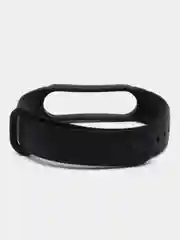 Черный ремешок для Xiaomi Mi Band 5 и Mi Band 6, силиконовый