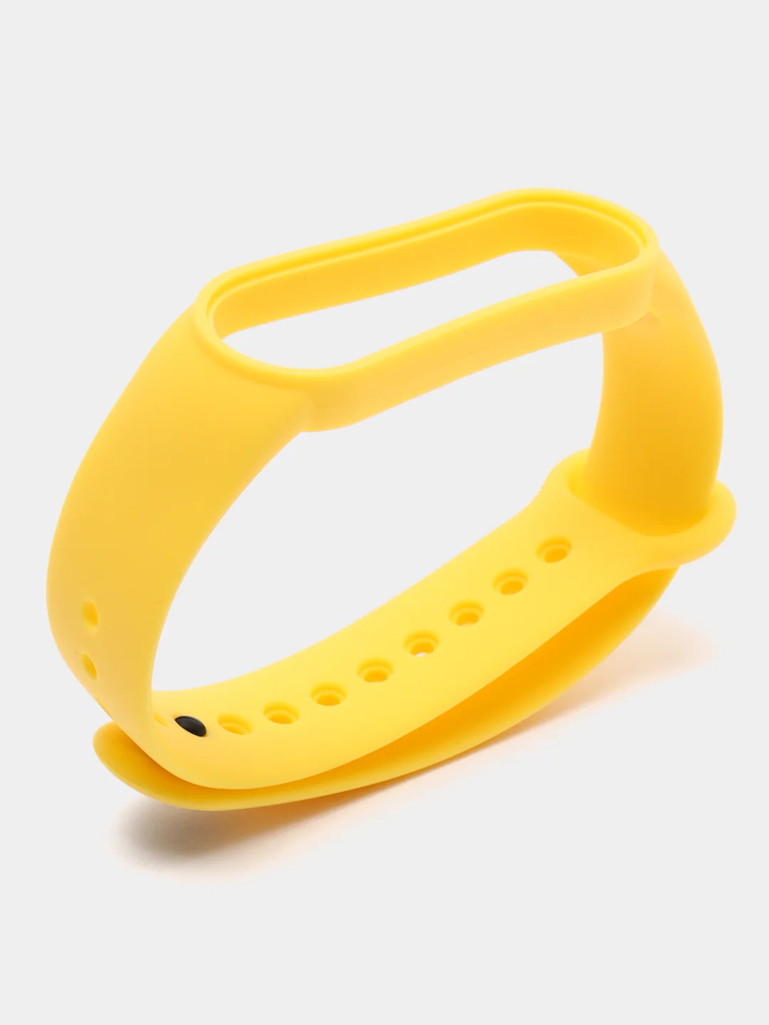 Желтый ремешок для Xiaomi Mi Band 5 и Mi Band 6, силиконовый