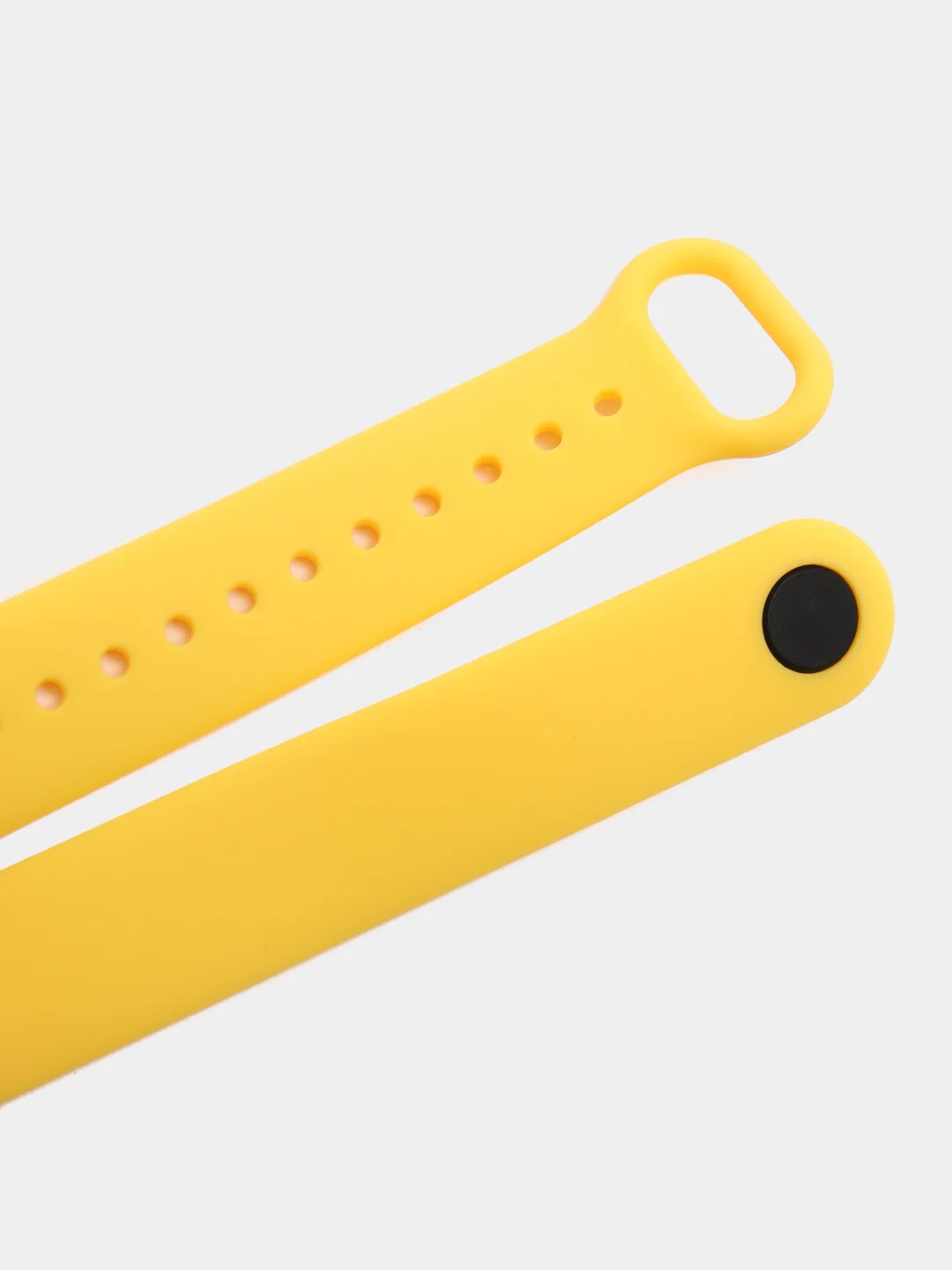 Желтый ремешок для Xiaomi Mi Band 5 и Mi Band 6, силиконовый