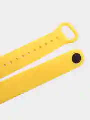Желтый ремешок для Xiaomi Mi Band 5 и Mi Band 6, силиконовый