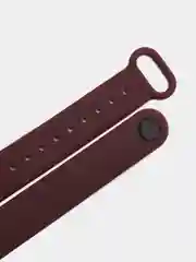 Бордовый ремешок для Xiaomi Mi Band 3 и Mi Band 4, силиконовый