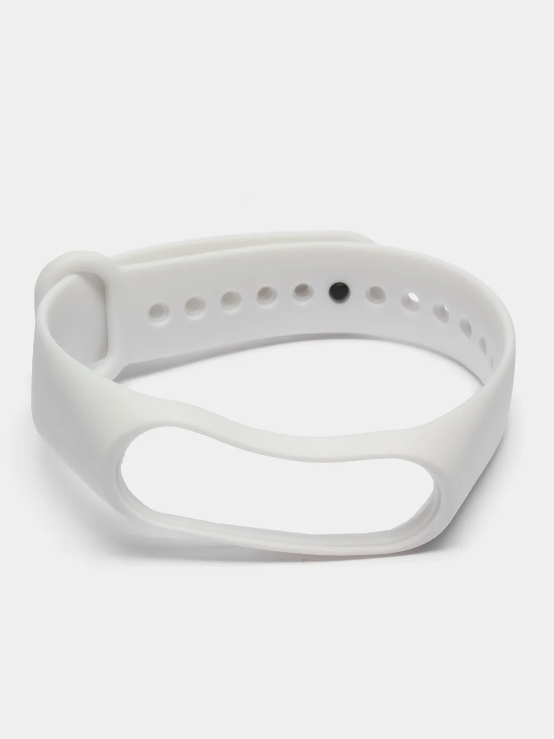 Белый ремешок для Xiaomi Mi Band 3 и Mi Band 4, силиконовый