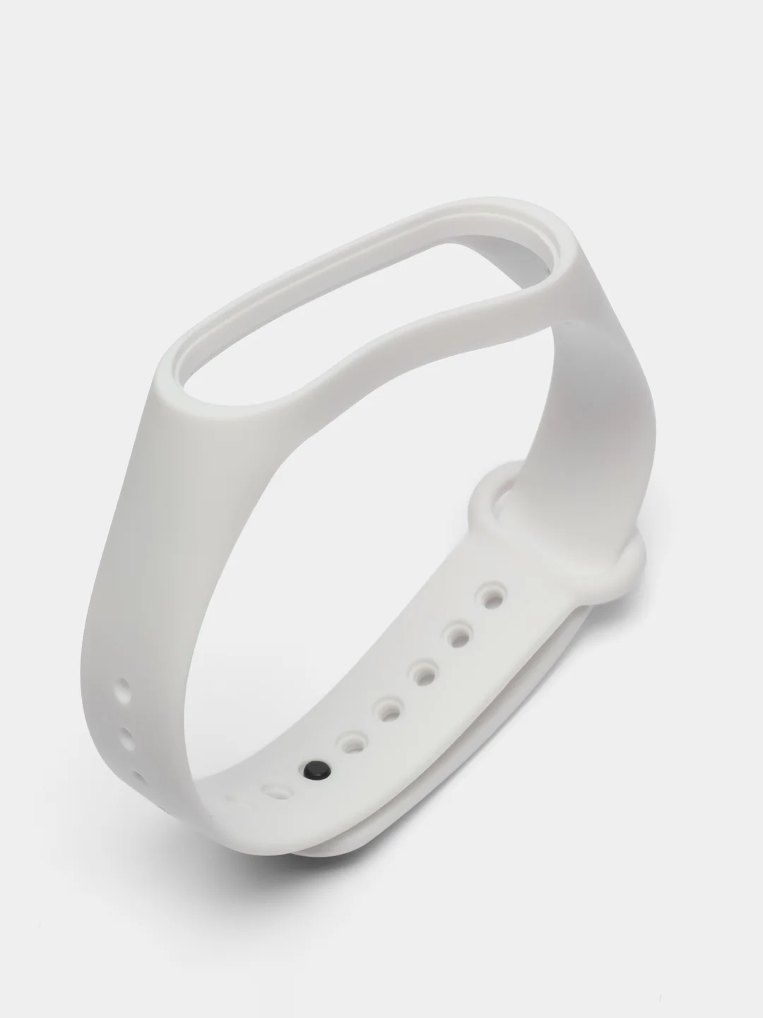 Белый ремешок для Xiaomi Mi Band 3 и Mi Band 4, силиконовый