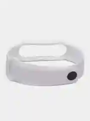 Белый ремешок для Xiaomi Mi Band 5 и Mi Band 6, силиконовый