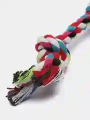 Бирюзовый канат веревка игрушка для собак, малая, 2 узла