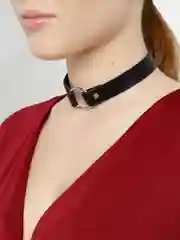 Черный чокер на шею с подвеской