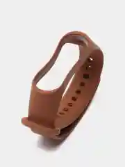 Коричневый силиконовый ремешок Xiaomi Mi Band 3, Mi Band 4 (Сяоми Ми Бэнд 3, Ми Бэнд 4)