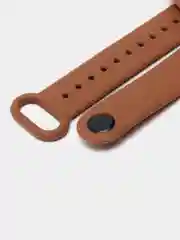 Коричневый силиконовый ремешок Xiaomi Mi Band 3, Mi Band 4 (Сяоми Ми Бэнд 3, Ми Бэнд 4)