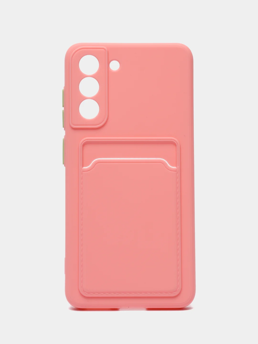 Конфетный чехол Samsung Galaxy S21 FE, Самсунг Галакси С21 ФЕ силиконовый, с карманом для карты