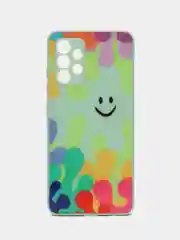 Салатовый чехол Samsung Galaxy A32 4G твердый пластиковый глянцевый под стекло Самсунг Галакси А32