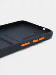 Индиго чехол Samsung Galaxy S21 FE, Самсунг Галакси С21 ФЕ силиконовый, с карманом для карты
