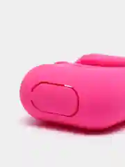 Фуксия силиконовый чехол для наушников AirPods 1, 2, с карабином