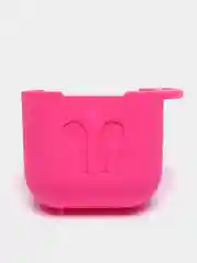 Фуксия силиконовый чехол для наушников AirPods 1, 2, с карабином