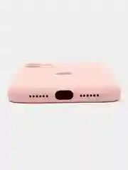 Кремовый чехол силиконовый для iPhone 7, 8, 11, 12, 13, 14, XR, SE, X, XS, Pro, Max, Plus