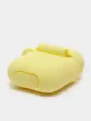 Лимонный силиконовый чехол для наушников AirPods 1, 2, с карабином