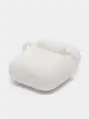 Белый силиконовый чехол для наушников AirPods 1, 2, с карабином