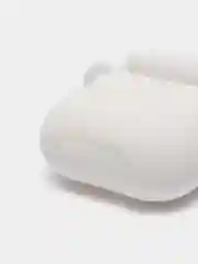 Белый силиконовый чехол для наушников AirPods 1, 2, с карабином